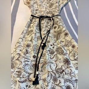 Vintage 1960’s women’s dress with beaded rope belt.